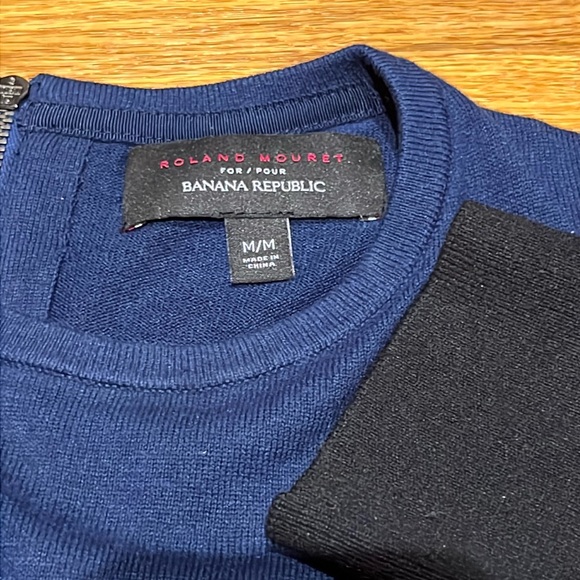 Roland Mouret Cotton Silk blend 3/4 sleeve pullover sweater, size medium - Picture 7 of 9